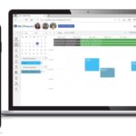 Parenting schedules on a mobile device and laptop.